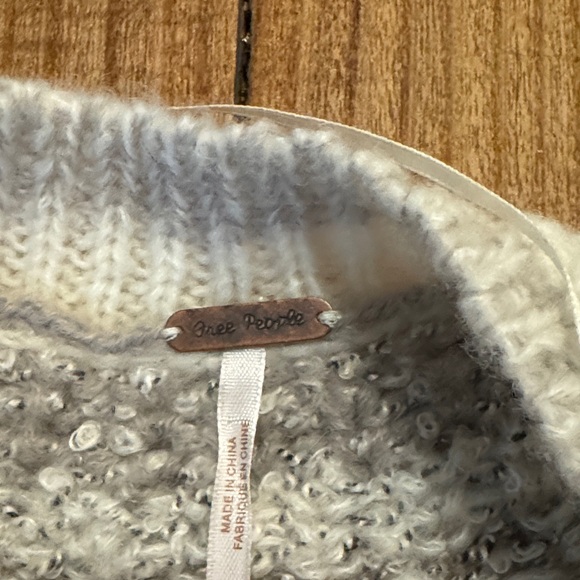 Free People Cream and Gray Knit Sweater - Picture 3 of 3